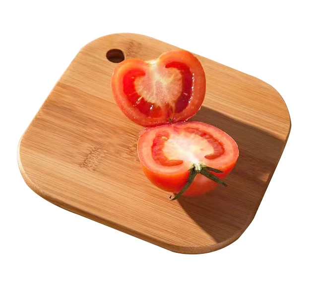 Eco-friendly Block Organic Home Kitchen Factory Cheap Durable Low Price Cute Bamboo Fruit Cutting Board For Square Tray