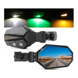 UTV ATV Accessories maverick Rearview UTV Rear View Side Mirrors With Lights