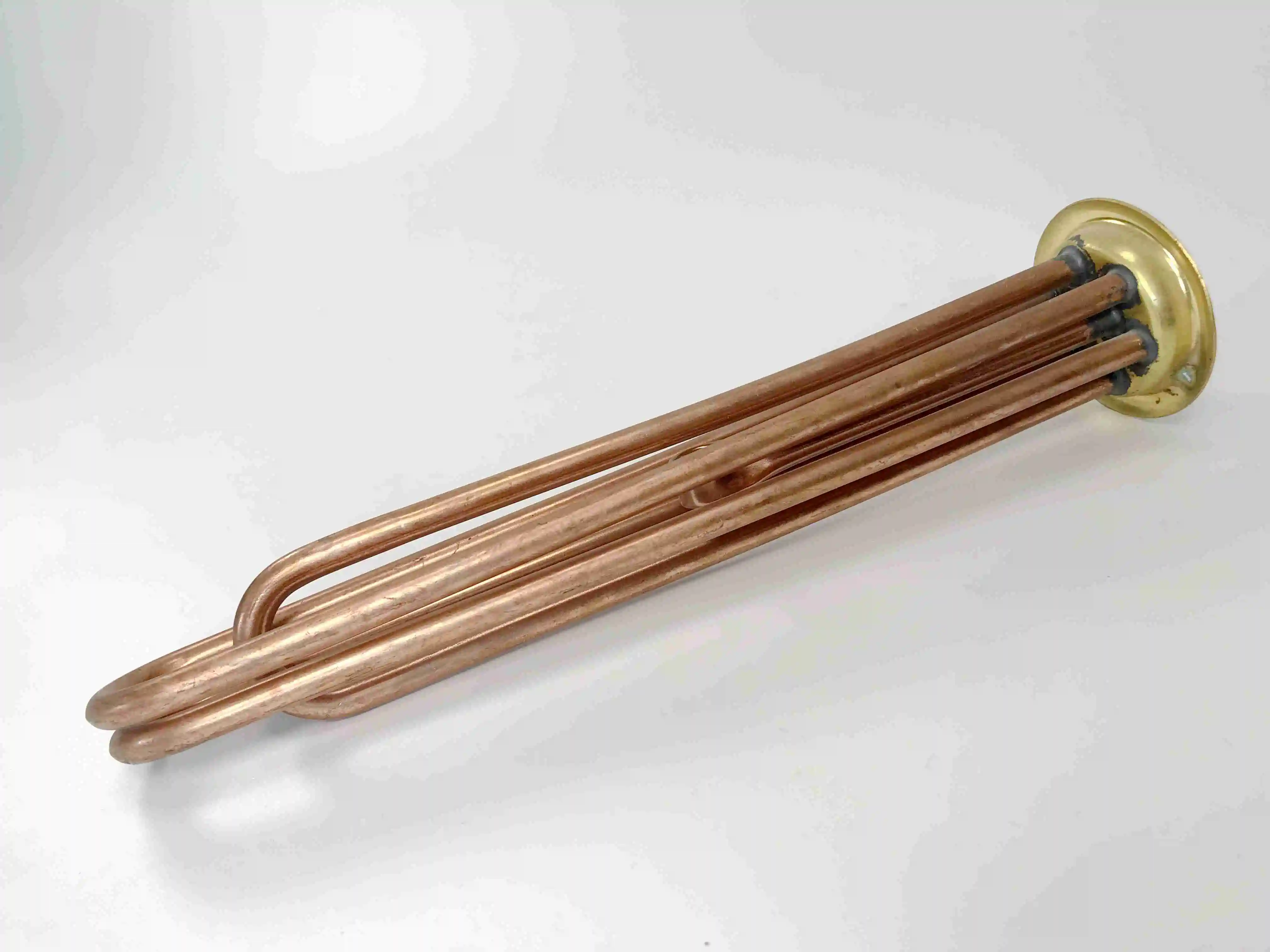 Highly efficient and durable copper tube immersion heating elements 380V 6000W 3 phase electric heating tubes
