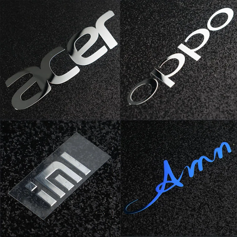Custom Waterproof Electroplating Nickel Logo Personalized Printing Label 3D Metal Sticker