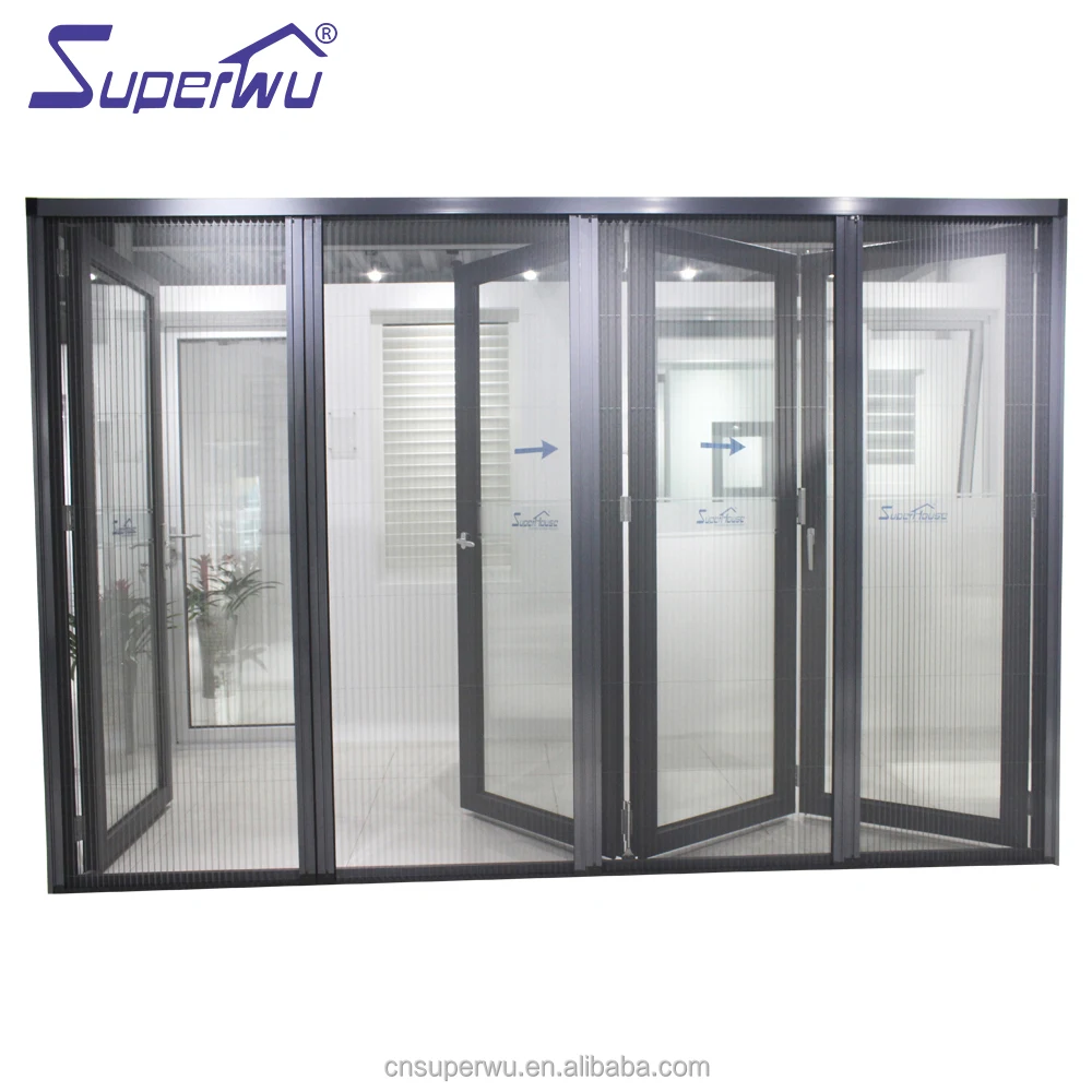 Superhouse  aluminum doors aluminium bifold patio doors outswing energy efficient bifold door