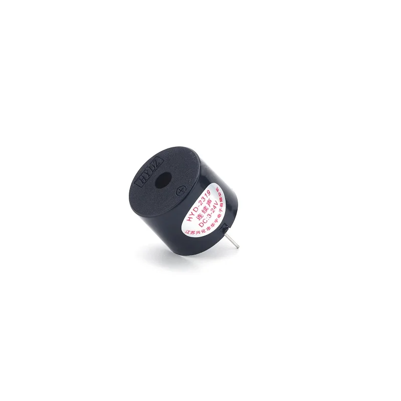 HYDZ manufacturer supply  23*19mm piezo electric active buzzer and continuous sound  3-24V DC buzzer  HYD-2319