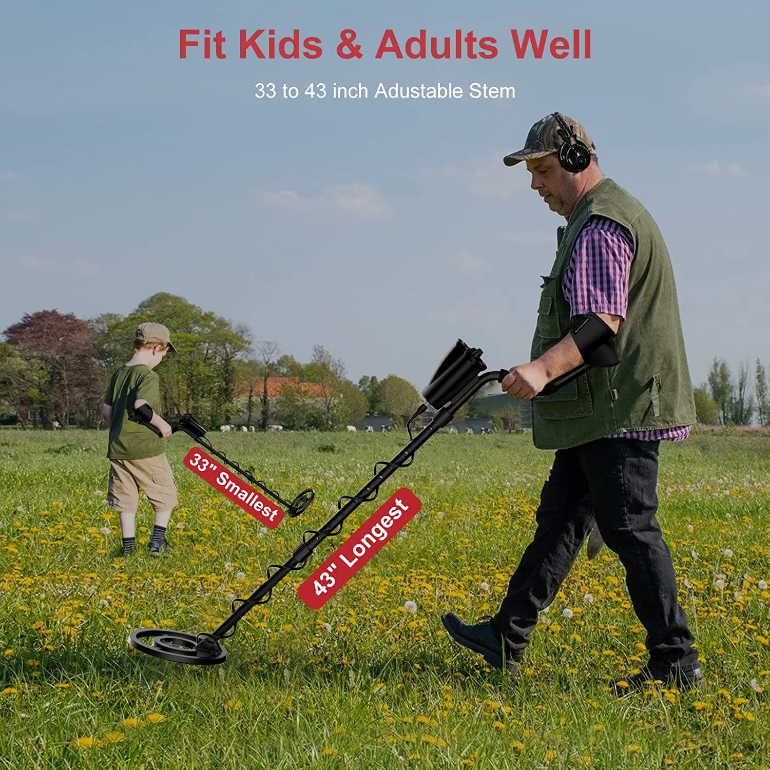 Tianxun New Metal Detector for Adults & kids MD-5010 Professional Higher Accuracy Gold Detector