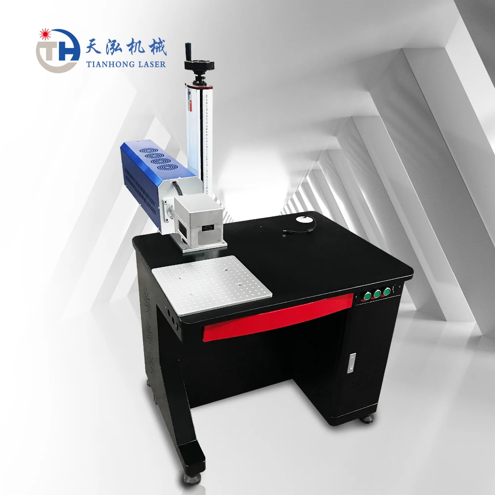 Small Co2 Galvo Nonmetal Laser Marking Machine for Acrylic Wood PU Leather Fabric