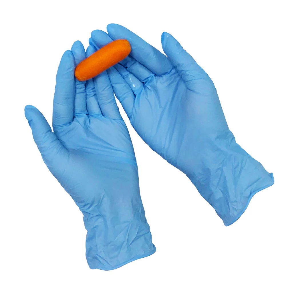 Custom Logo Foodservice Industrial Orange Green Powder Free Gloves Examnition Medical Pink Black Disposable Nitrile Gloves