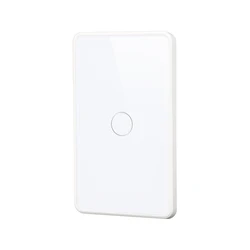 Tuya US Standard 1/2/3/4 gang wireless tempered glass touch panel wifi smart home wall switch with Alexa Google