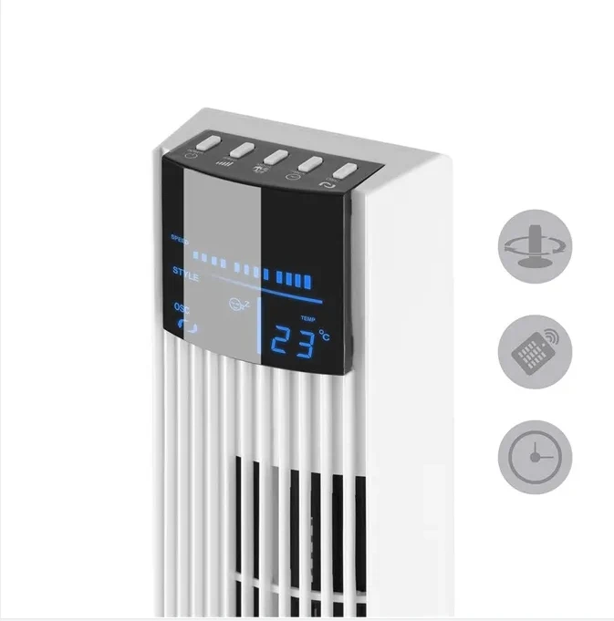 2024 Factory Direct Supply 46' Silent Tower Fan Remote Control Timer Smart Home Appliances Household Hotel Garage Cooling Hot