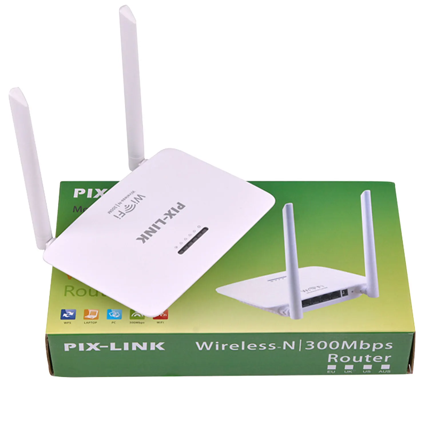  Распродажа высокоскоростной беспроводной Wi-Fi роутер 300 Мбит/с 2 внешними