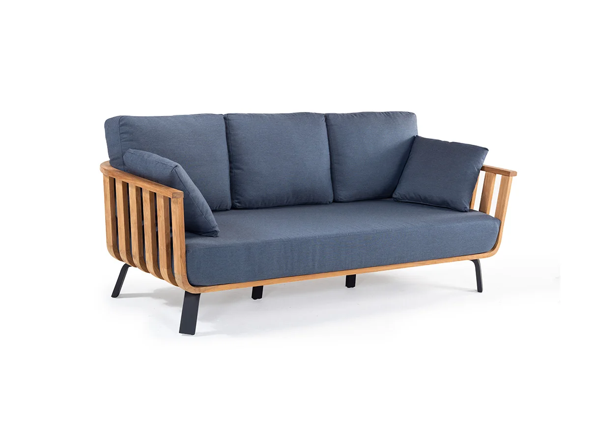 Factory price sofa set with cushion teak outdoor furniture for hotel