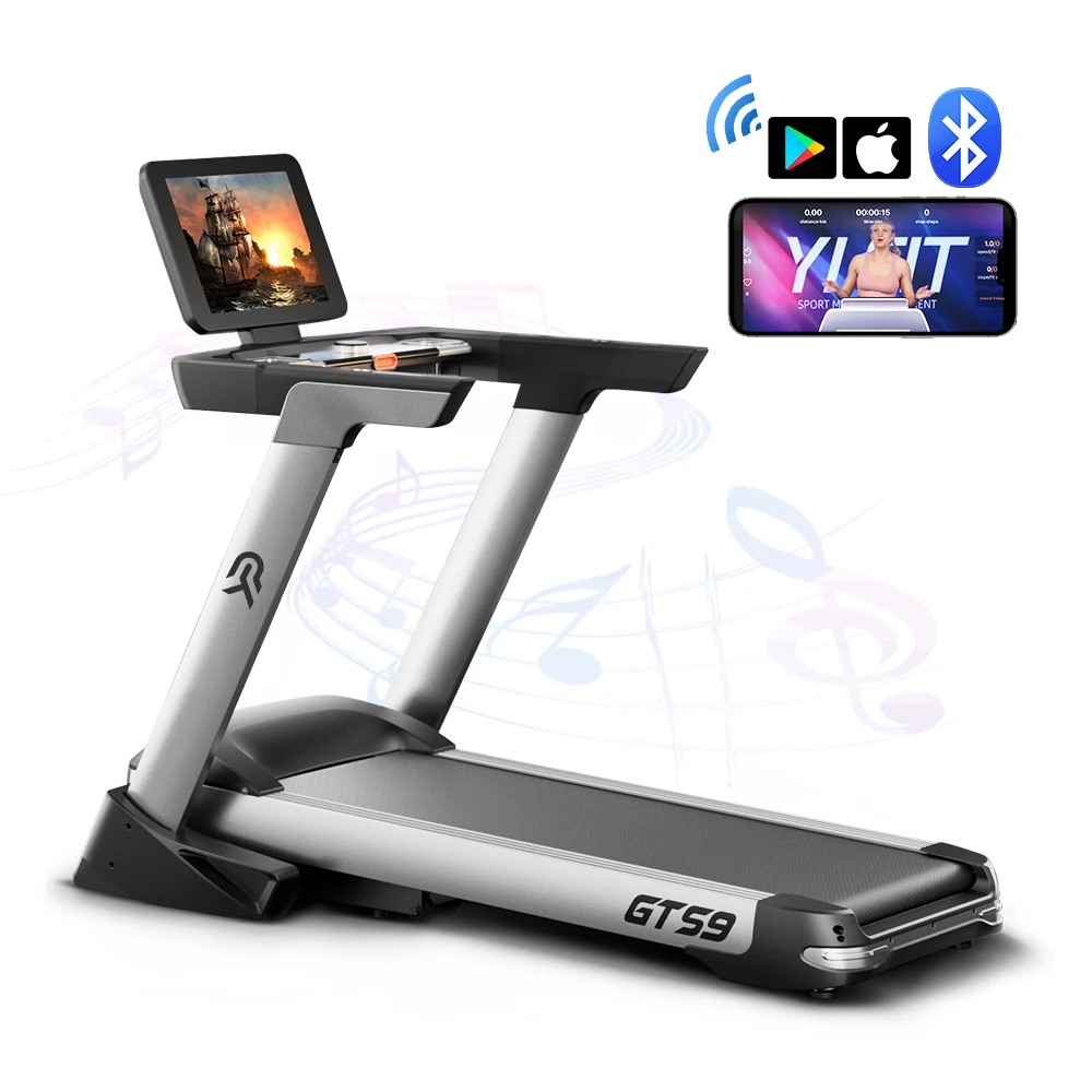 YPOO with YPOOFIT  APP Excellent Quality semi commercial treadmill running machine gym luxury motorized electric gym  treadmill