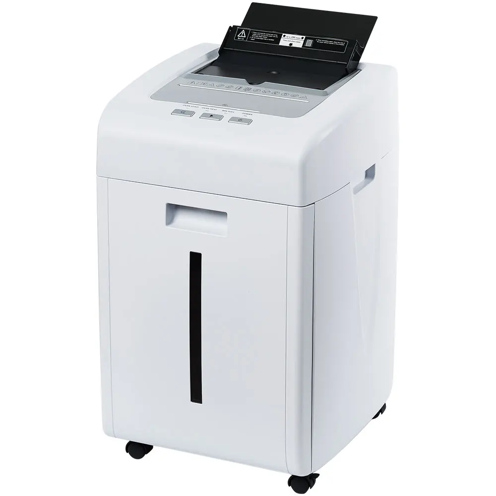 2x15mm 35 Liter Office Paper Shredder Automatic Machine A4 P-5 Level for Castor Wheels Applicable to Educational Institutions