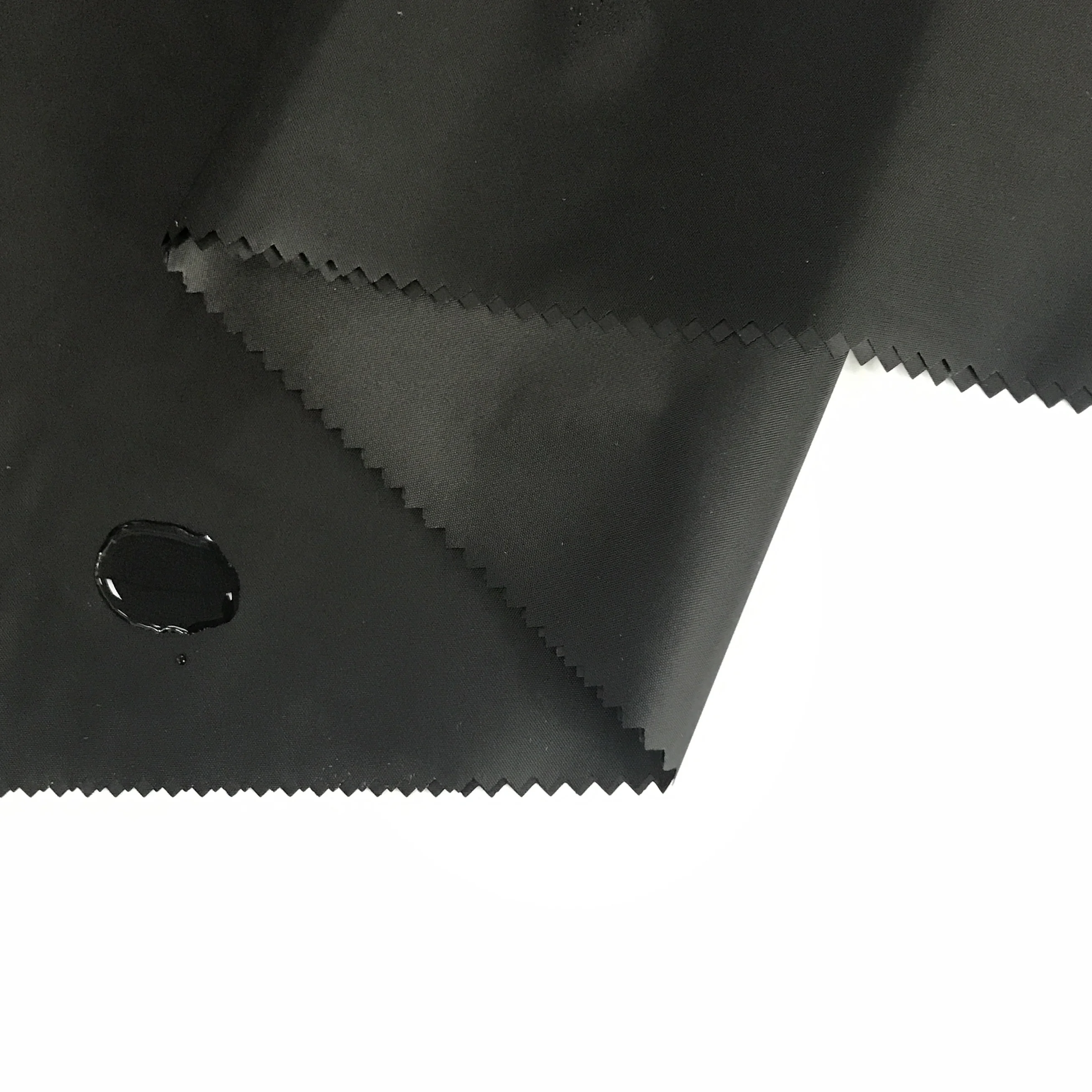 190T Nylon Taffeta PU Coating fabric WR WP 1500mm For Raincoat Garment Hot Air Seam Sealing High Fastness