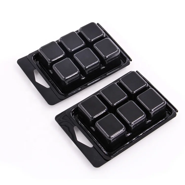 Factory Customized Clear Plastic 6 Cells Clamshell Candle Blister Packaging Wax Melt Container Boxes