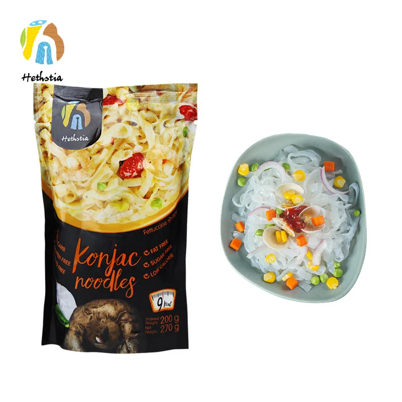 Предоставьте образцы Коньячная лапша Konjac Shirataki различные блюда