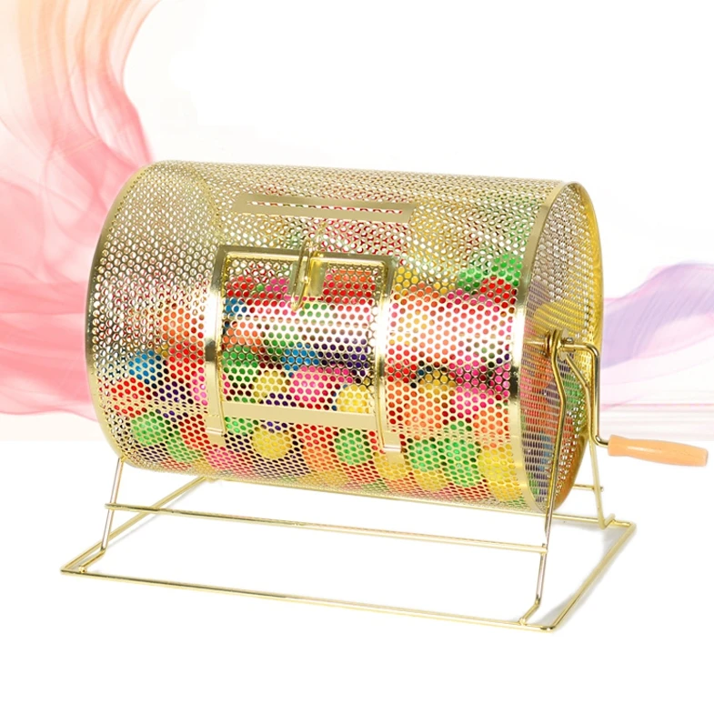 High quality bingo box lucky draw manual lottery machine wonderful hand lottery