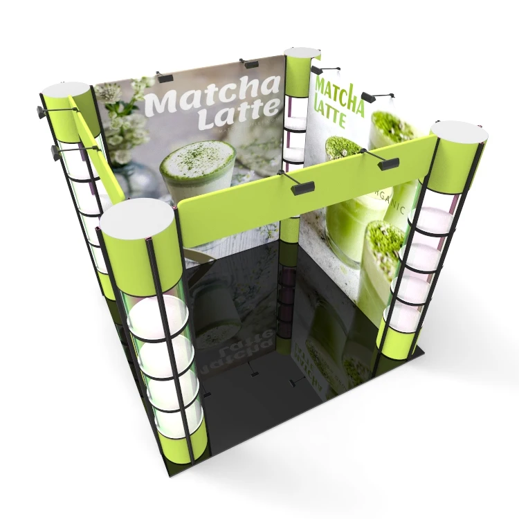 LingTong 2022 New Product Portable 3mx3m China Exhibition Booth Design With Twist Tower