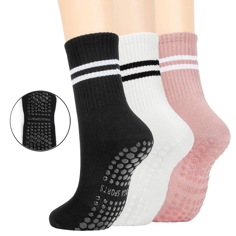 low moq women barre pilates socks anti slip cotton socks grip yoga socks