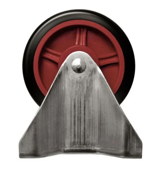 Uni-Silent 4 inches Rigid Caster Wheels PU Material Solid Castor Wheel Trolley Caster PLAP-4-R