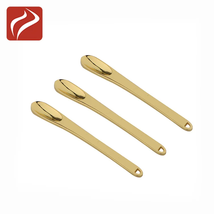In Stock Face Eye Cream Mask Skin Care Spoon Gold Reusable Mini Metal Cosmetic Spatula