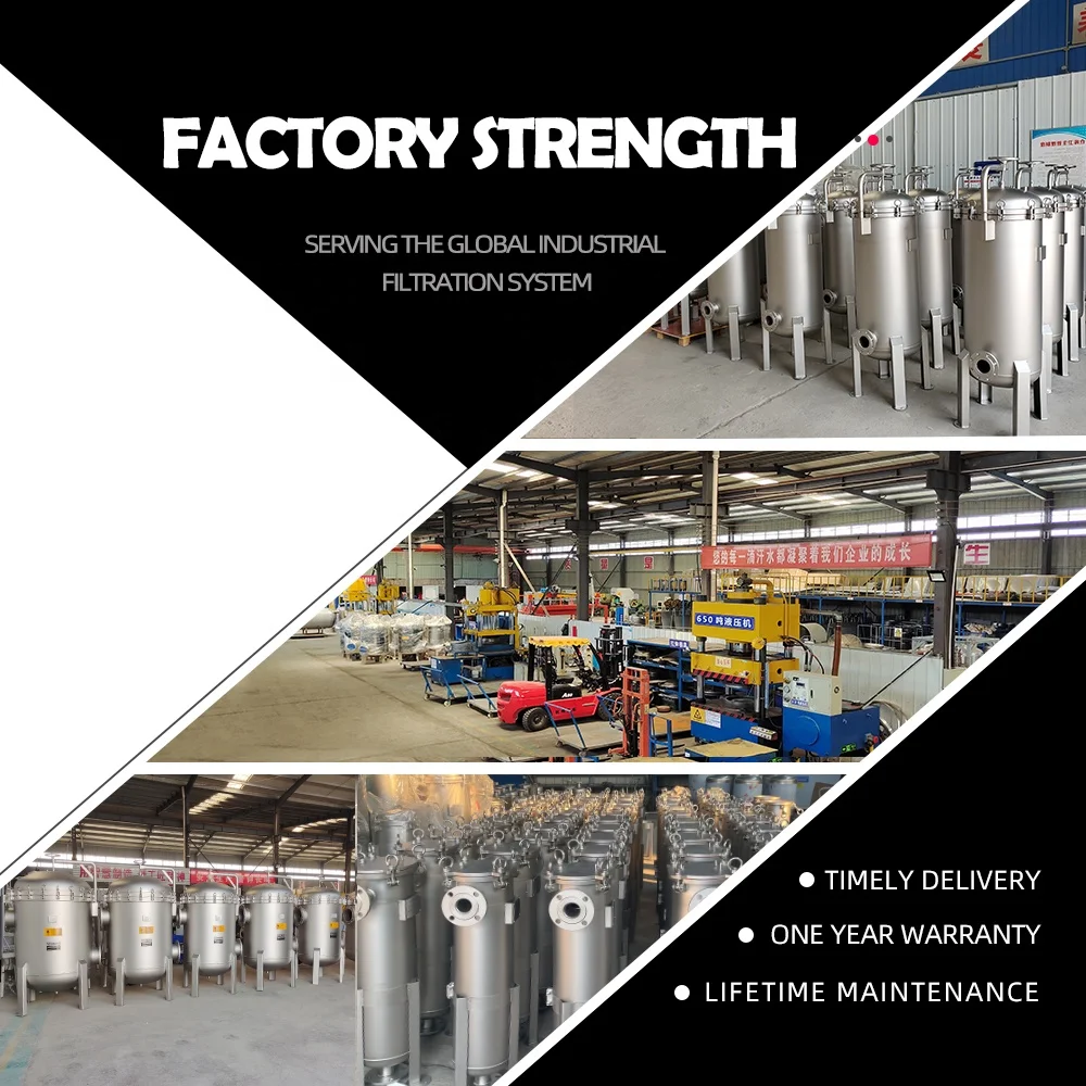 Industrial Easy Maintenance Stainless Steel Bag Filter 15 Quick Open 5 Microns SUS304 Liquid Multi-Bag Filter Housing