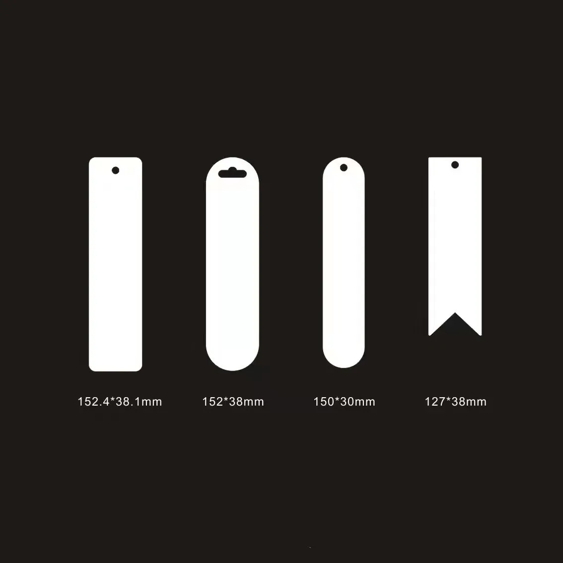 2022 sublimation blank thermal transfer printing metal aluminum bookmark book Page marker label