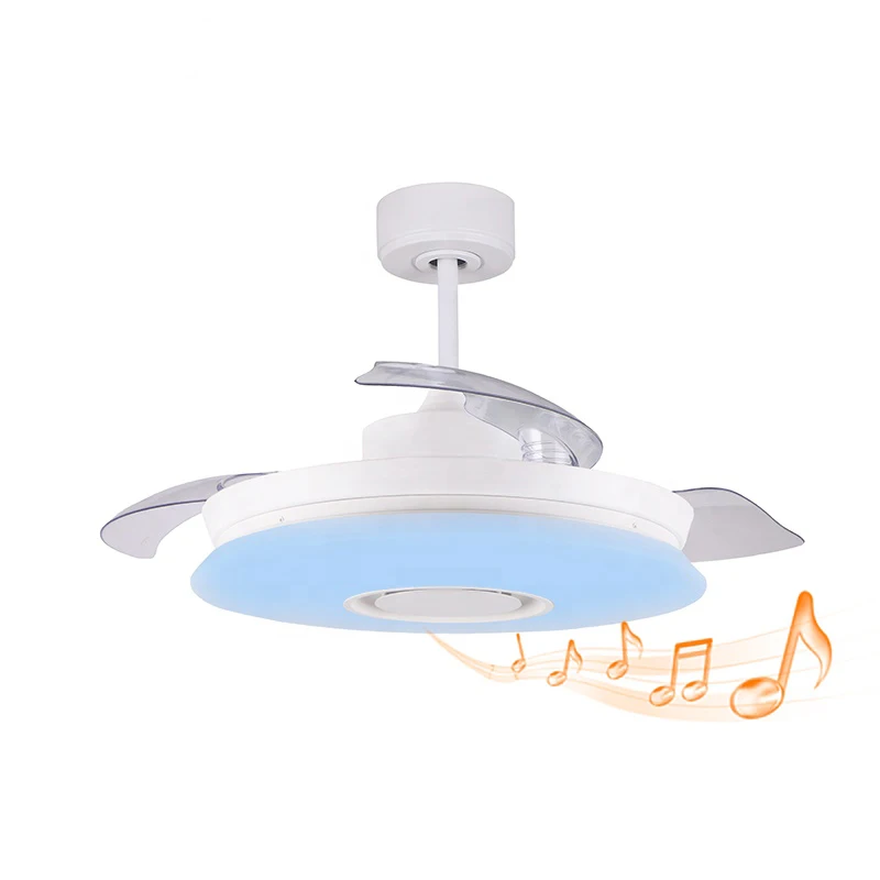 Smart APP control blue tooth speaker durable using factory manufacture various ceiling fan light
