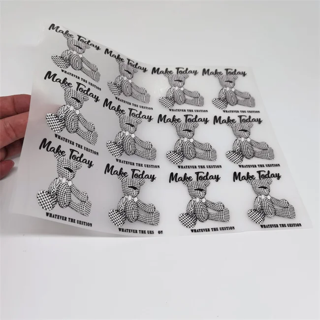 Custom Clothing Brand Personal Design Logo Print Label High Quality Silicone Heat Transfer Care Label for Clothing