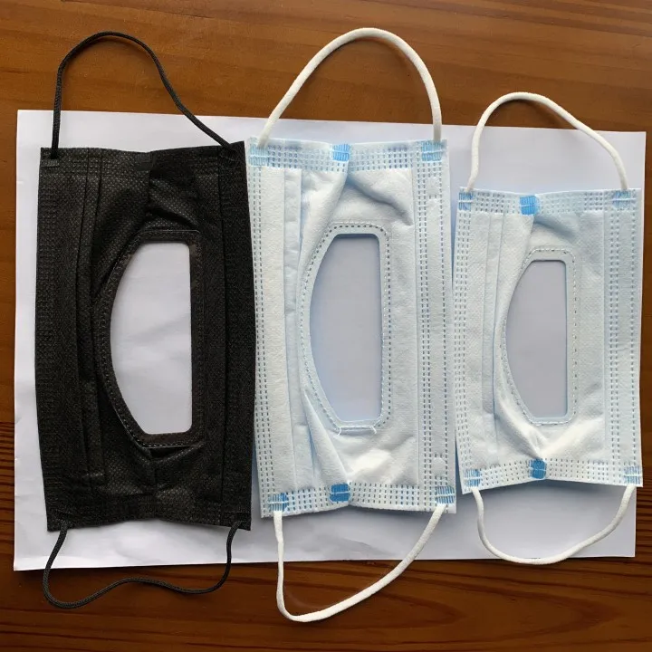 Маска для лица Smile Anti-Fog с видимым дизайном на Рождество, милая маска для лица, женская маска для лица