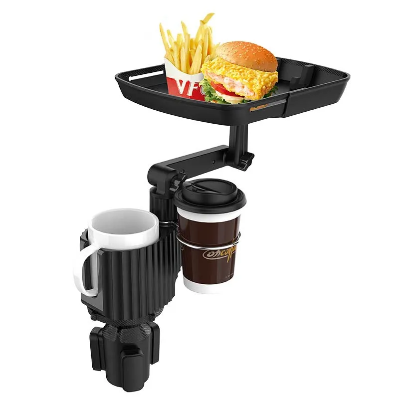 1688 supplier Car phone holder Car meal tray Beverage coffee small dining table Food storage rack Water cup position Big meal tr