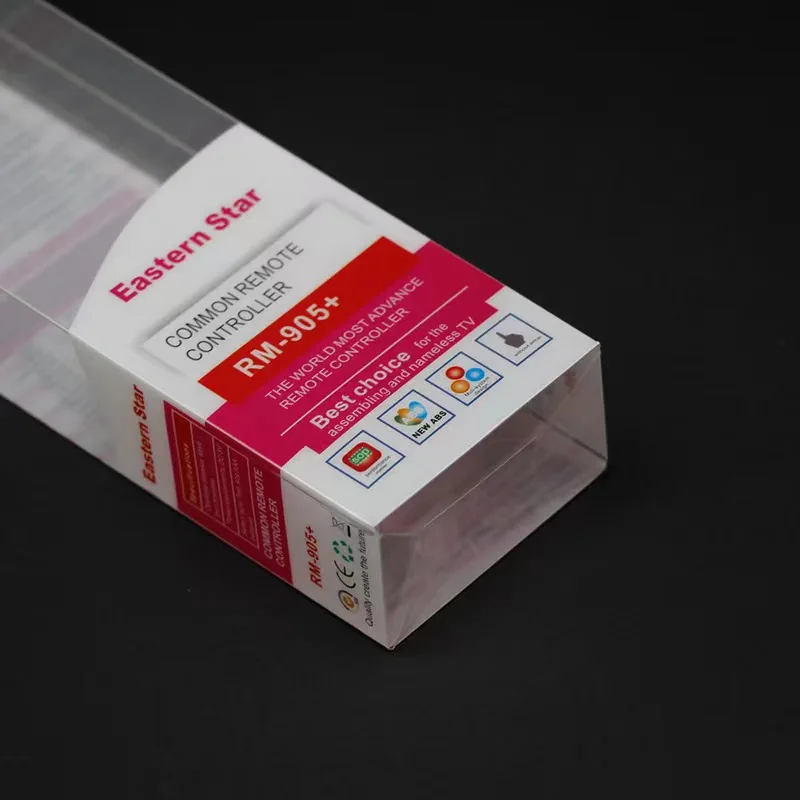 CUSTOMIZED CLEAR PVC PET  REMOTE CONTROL PACKAGING BOX LONG PLASTIC ELECTRONIC BOX DIRECT FACTORY