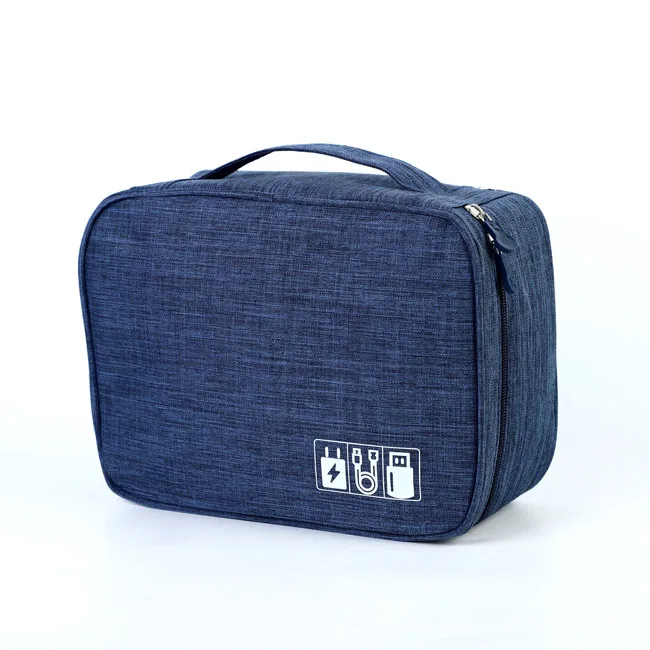Travel portable data cable storage bag multi-functional Korean version of portable digital headphones mobile charger bag