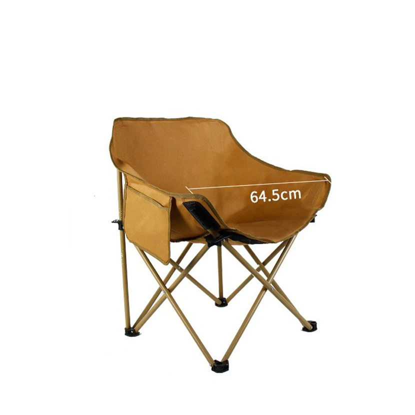 Luxury Oversized Lazy Round Sofa Padded Saucer Portable Folding Camping Moon Chair For Adults