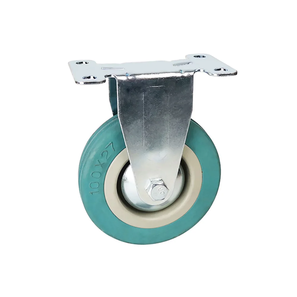 WBD Light Duty Caster Gray Pvc Fixed Rigid Caster Wheel For Furnitures