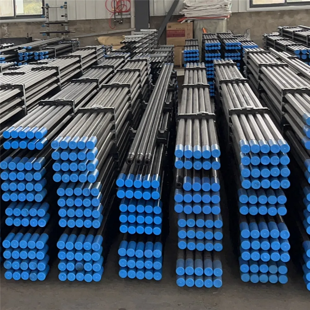 Gold supplier 45mm drill rod thread types 10ft 12ft 14ft thread extension mining drill pipes or tubes price