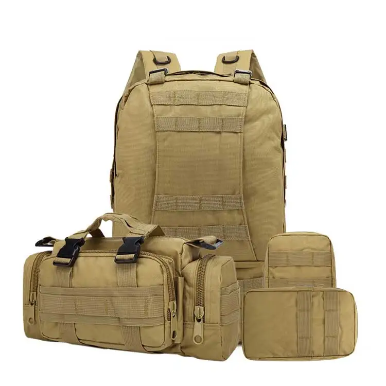 MU 70 75 80 L Genuine Waterproof Combination Qucksack Bag Sports Camping Expandable Tactical Backpack With 3 Pocket