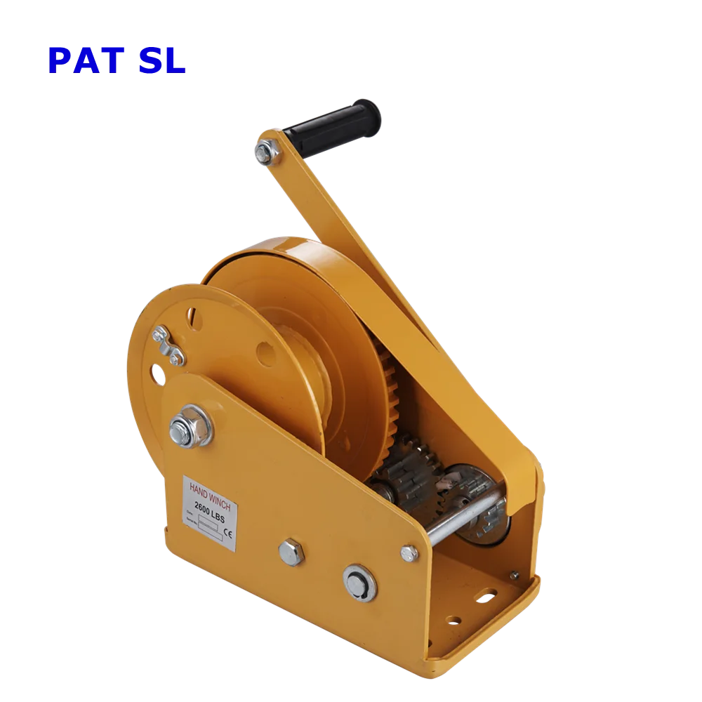 Top Quality 2600 Portable Hand Winch With Brake Hand Winch with friction brake self braking boat winch