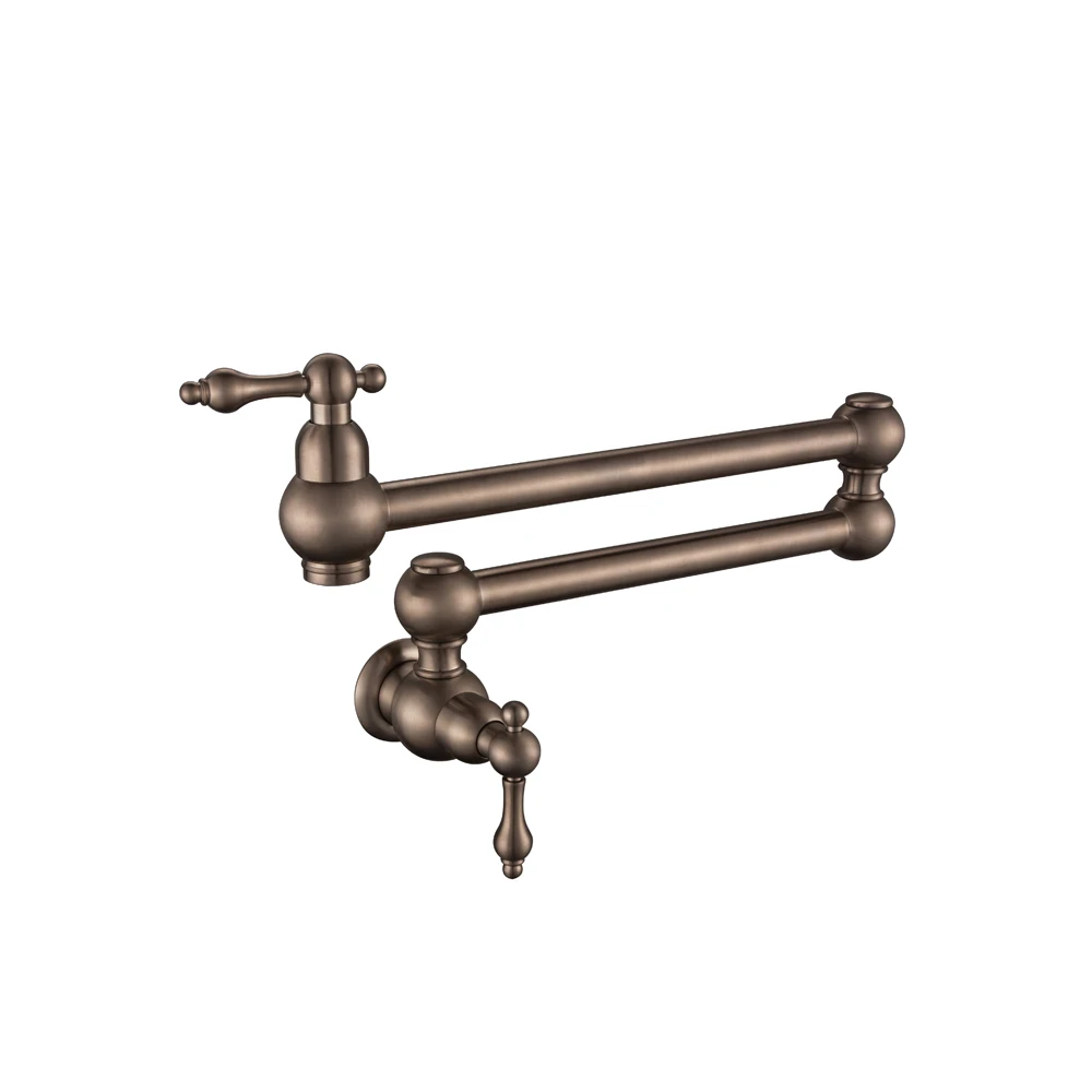 Pot Filler Mixers Tap Single Handle Wall Mounted Kitchen Sink Water Faucet CUPC Certificated Brass Modern Home Single Hole Side