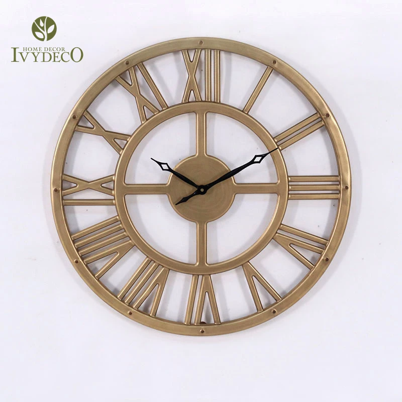 Ivydeco High Quality Home Decor Promotion Gift With Custom Logo Clock Wall
