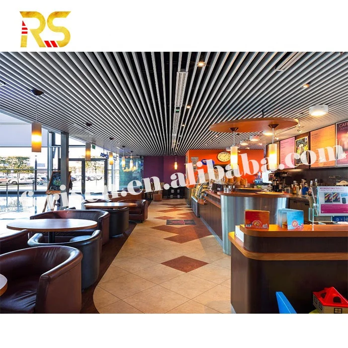 Wooden Grain Decorative wooden buffle aluminium ceiling