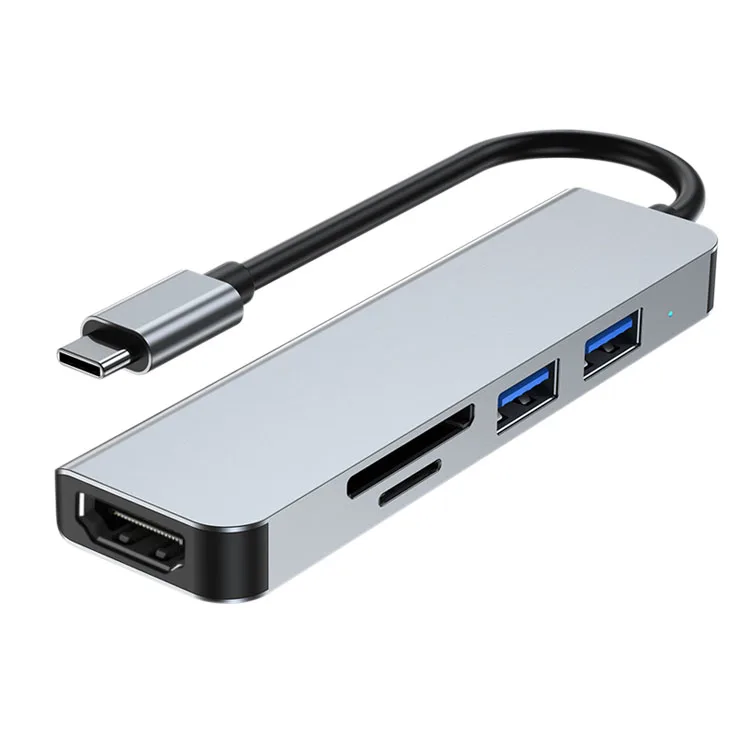 High Quality USB 3.0 USB 2.0 SD TF HDMI 5 in 1 Type C Hub 5 in 1 Hub for Laptop