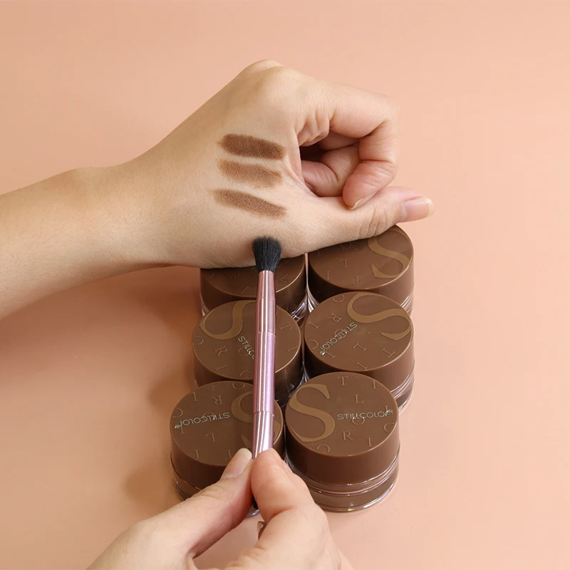 Eyebrow Gel 10 Colors Makeup Kit Brown Eye Brow Cream Paint Enhancer Wax 24 hours long lasting Eyebrow gel private label