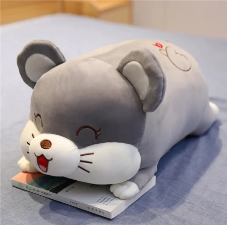 2in1 Cute hamster plush toy sleeping pillow with blanket/bed toy pig mouse washable super soft pillow high quality 2020 blanket