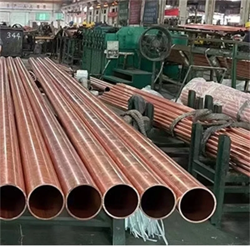 Pancake coil copper tube / pipe for Air conditioner straight copper pipe