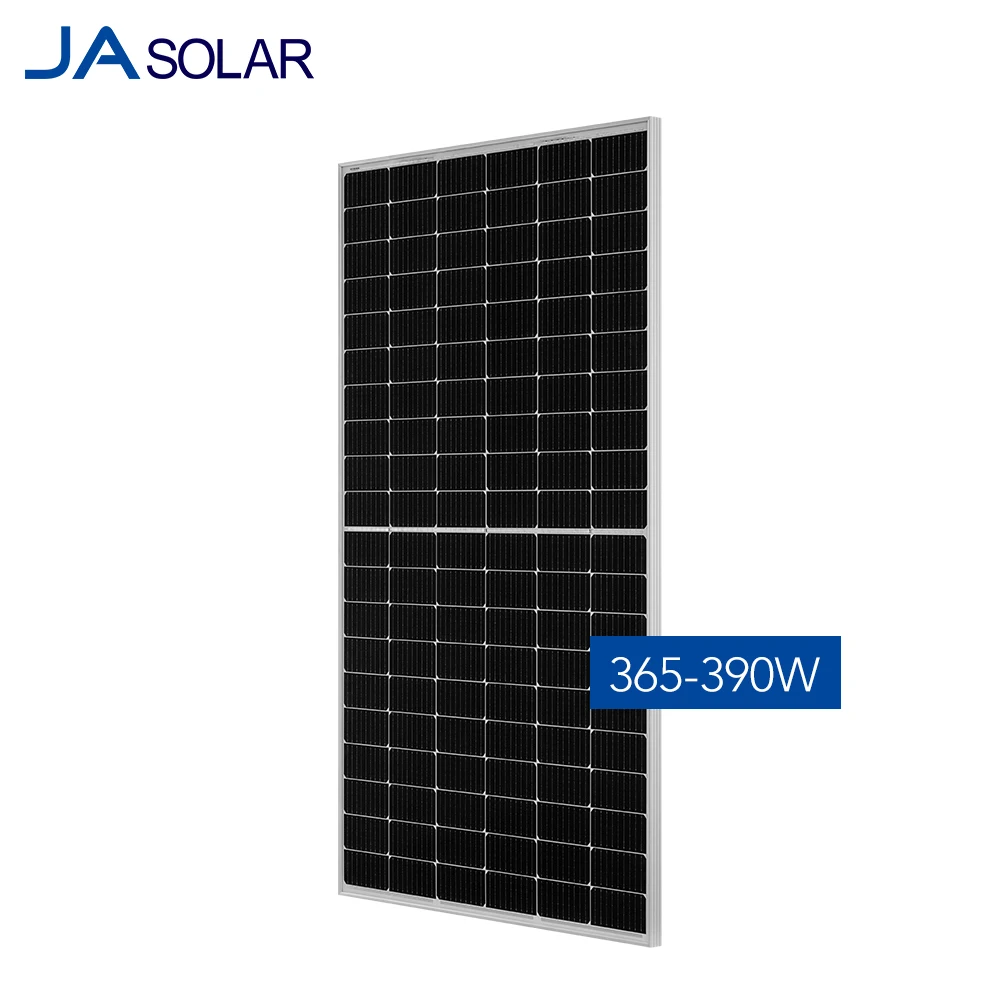 Half cell perc monocrystalline JA solar panel 400w 390w 380w 370w 365w 9bb in rotterdam warehouse