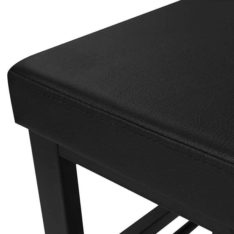 Customized Modern PVC Leather Metal Folding Bench Shoe rack for Living Room