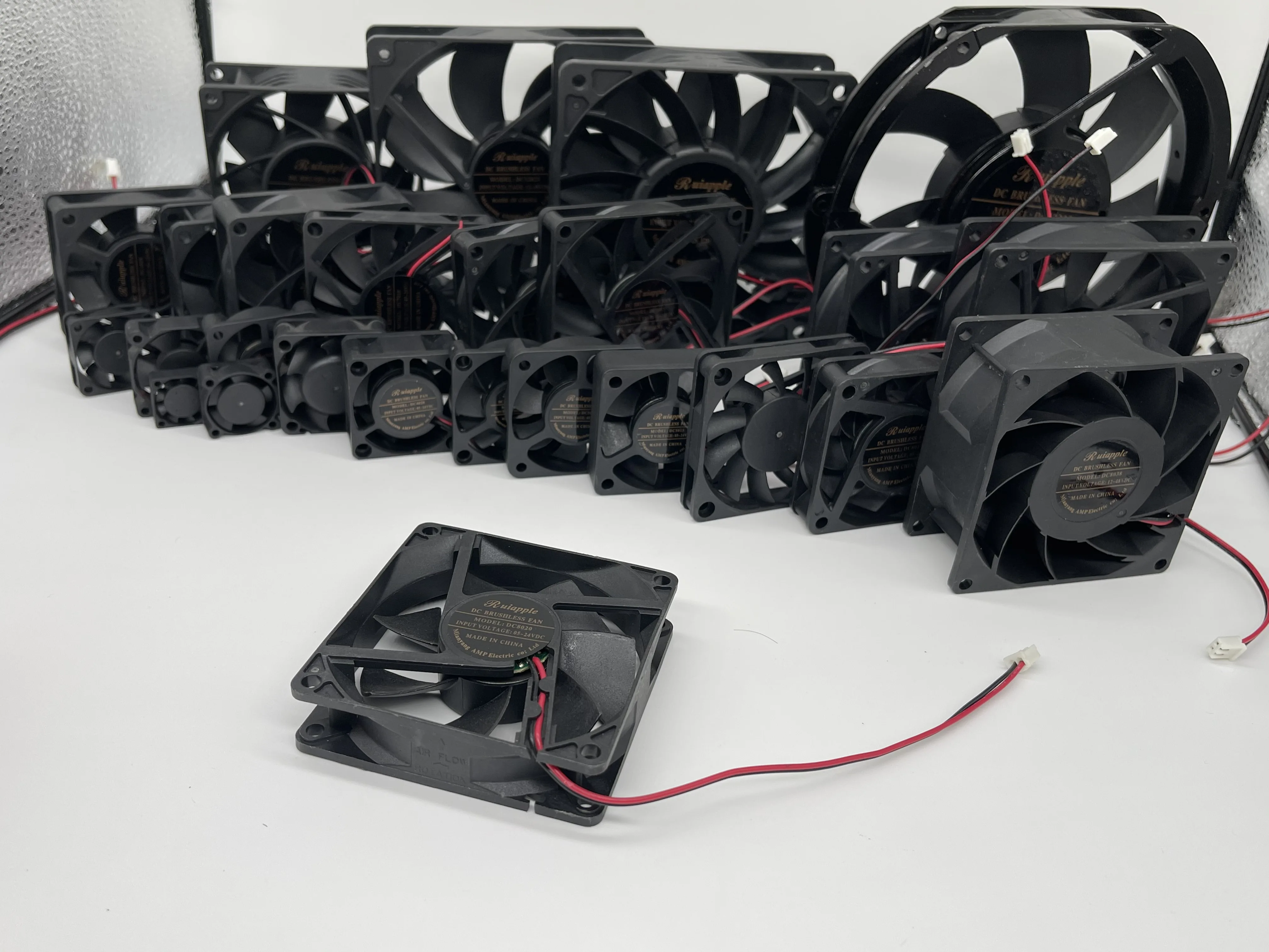 12v 24v 80mm 8020 axial flow ventilation fan 80x80x20 dc brushless fan