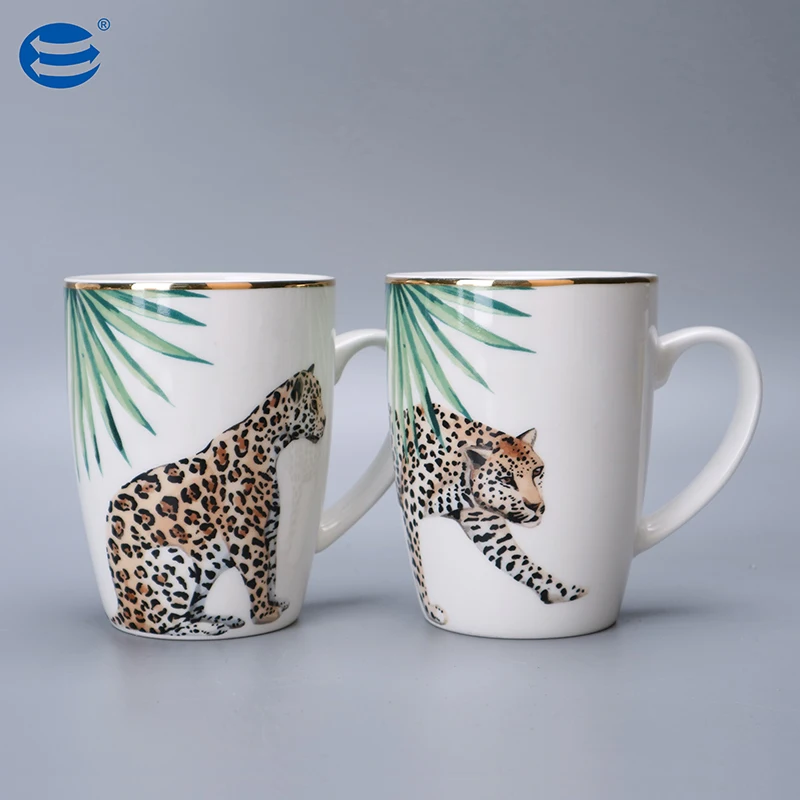 Excellent New bone china high quality Eco-Friendly Glazed Mug 4PCS MUGS