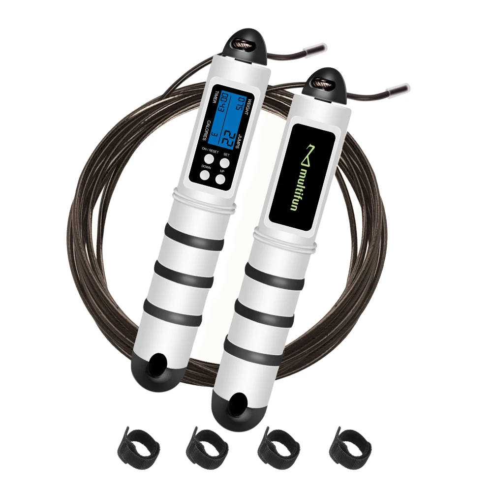 Customized logo skipping rope calorie consumption counting skipping rope adult sports fitness skipping rope