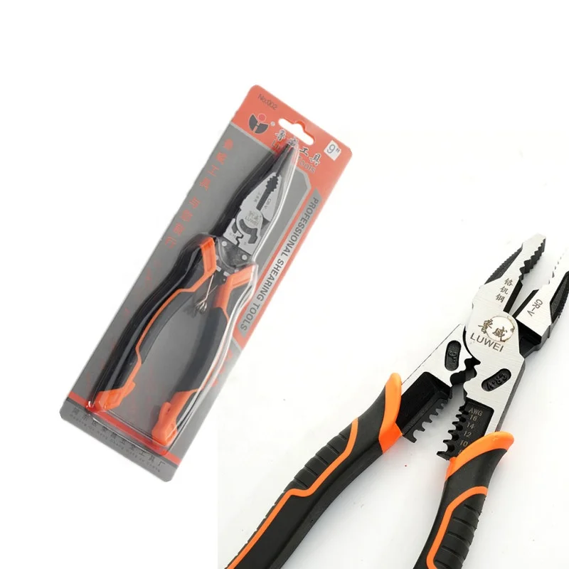 High Quality Wire Cutting Plier Multi-Function 8 Inch Combination Pliers With PVC Handle