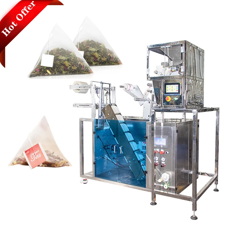 factory hot sale triangle small pyramidal bag  packing  filling machine for herbal rose tea sachet bag